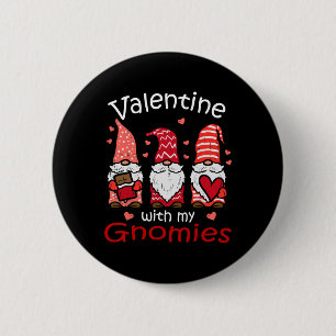 Valentijnsdag met mijn kabouters Grappige Valentij Ronde Button 5,7 Cm