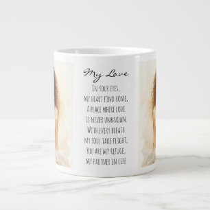 Valentijnsdag, Mijn Liefde, Mooie vrouwen verliefd Extra Grote Beker
