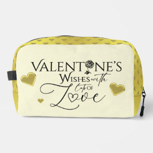 Valentijnsdag Minimalistische Lettering Toilettasje
