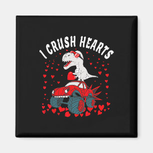 Valentijnsdag Monstertruck Dinosaurus Ik Verplette Magneet