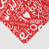 Valentijnsdag Multi Word Art Tissuepapier (Detail)