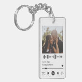 Valentijnsdag Music Player Sleutelhanger (Voorkant Links)