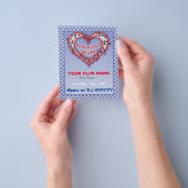 Valentijnsdag, nacht, partijbrochure flyer (Hand)