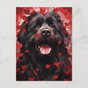 Valentijnsdag Newfoundlander Briefkaart