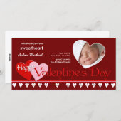 Valentijnsdag - Nieuwe Baby Aankondiging (Voorkant / Achterkant)