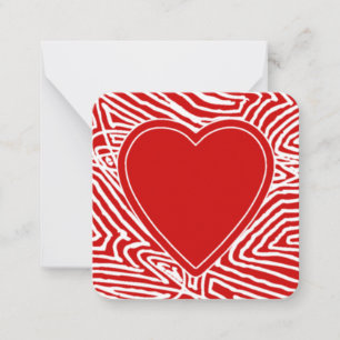 Valentijnsdag Notitiekaartje