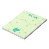 Valentijnsdag of St. Patrick's Day gepersonaliseer Notitieblok (Gedraaid)