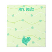 Valentijnsdag of St. Patrick's Day gepersonaliseer Notitieblok (Voorkant)