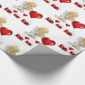 Valentijnsdag ompakken papier (Hoek)