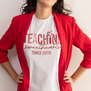 Valentijnsdag Onderwijst Liefjes Sinds Jaar Tri-Blend Shirt