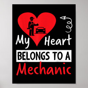 Valentijnsdag ontwerp - Mijn hart behoort tot een Poster