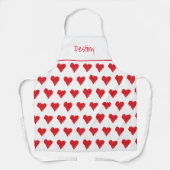 Valentijnsdag op maat schort (Voorkant)