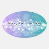 Valentijnsdag Ovale Sticker (Voorkant)