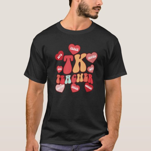 Valentijnsdag Overgangsleraar Kindertuin T-shirt (Voorkant)