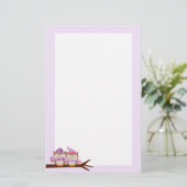 Valentijnsdag Owls Briefpapier (Staand voorkant)