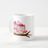 Valentijnsdag Owls Koffiemok (Voorkant links)