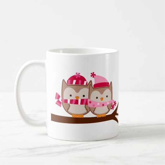 Valentijnsdag Owls Koffiemok (Links)
