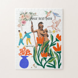 Valentijnsdag paar kleurrijk legpuzzel