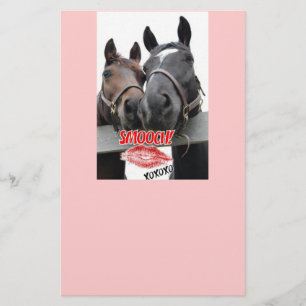 Valentijnsdag paarden briefpapier