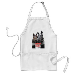 Valentijnsdag paarden standaard schort