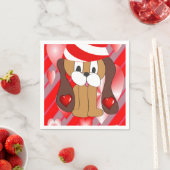 Valentijnsdag Paper Napkins, Dog Servet (Insitu)