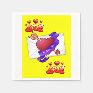 Valentijnsdag Paper Napkins Servet