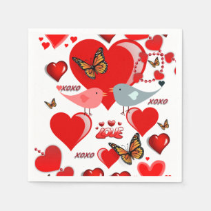Valentijnsdag Paper Napkins Servet