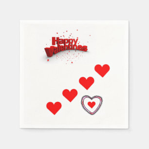 Valentijnsdag Paper Napkins Servet