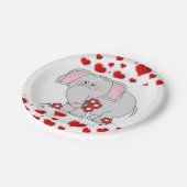 Valentijnsdag papier borden papieren bordje (Gekanteld)