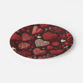 Valentijnsdag Papieren Bordje (Gekanteld)