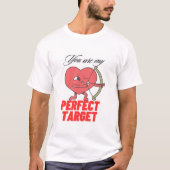Valentijnsdag Paren Matching Romantisch Tshirt (Voorkant)