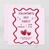 Valentijnsdag Partij Kaart (Voorkant / Achterkant)