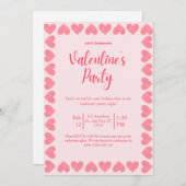 Valentijnsdag Party Kaart (Voorkant / Achterkant)