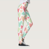 Valentijnsdag Pastel Hearts Leggings (Rechts)
