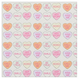 Valentijnsdag Pastel Snoep Conversation Hearts Stof