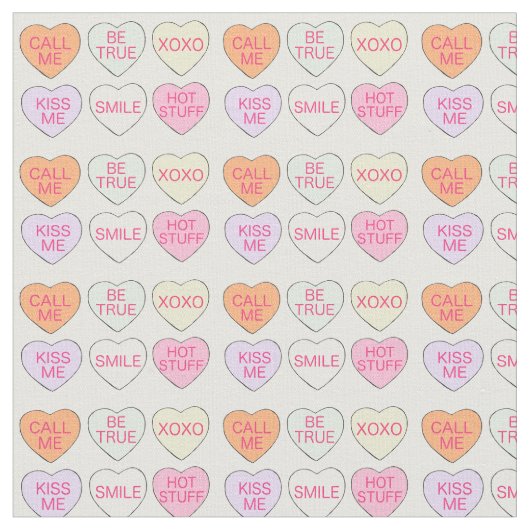 Valentijnsdag Pastel Snoep Conversation Hearts Stof (Close Up)