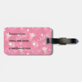 Valentijnsdag Patroon met Cupid Bagagelabel (Achterkant horizontaal)