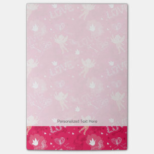 Valentijnsdag Patroon met Cupid Post-it® Notes