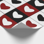 Valentijnsdag Pattern Happy Hearts Pattern Cadeaupapier (Hoek)