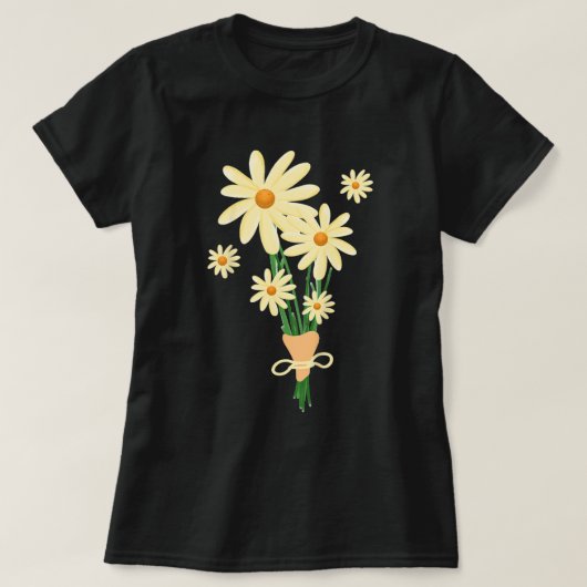 Valentijnsdag Pickleball Flower Bouquet P. T-shirt (Design voorkant)