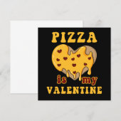 Valentijnsdag Pizza Love Heart Relatie Kaart (Voorkant / Achterkant)