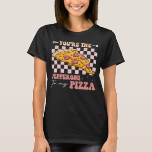 Valentijnsdag Pizza Party Pizza Couple Pizza Ea T-shirt
