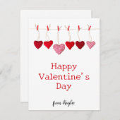  Valentijnsdag platte kaart (Voorkant / Achterkant)