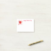 Valentijnsdag post-it® notes (Op bureau)