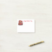 Valentijnsdag post-it® notes (Op bureau)
