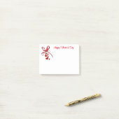 Valentijnsdag post-it® notes (Op bureau)