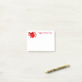 Valentijnsdag post-it® notes (Op bureau)