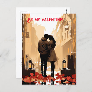 Valentijnsdag. Praat over je liefde! Briefkaart