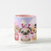 Valentijnsdag Pups Mok (Midden)