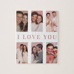 Valentijnsdag Puzzel Aangepaste Collage Foto's